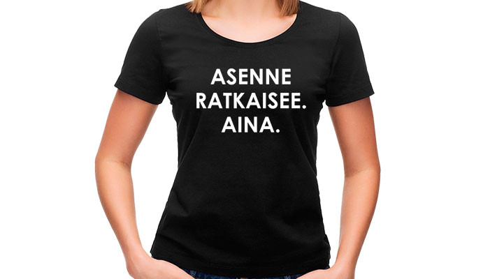 Positiivarit - Asenne ratkaisee. Aina. -teksti