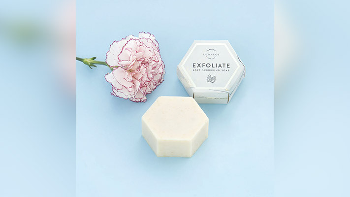 Positiivarit - Exfoliate hellästi kuoriva mantelisaippua