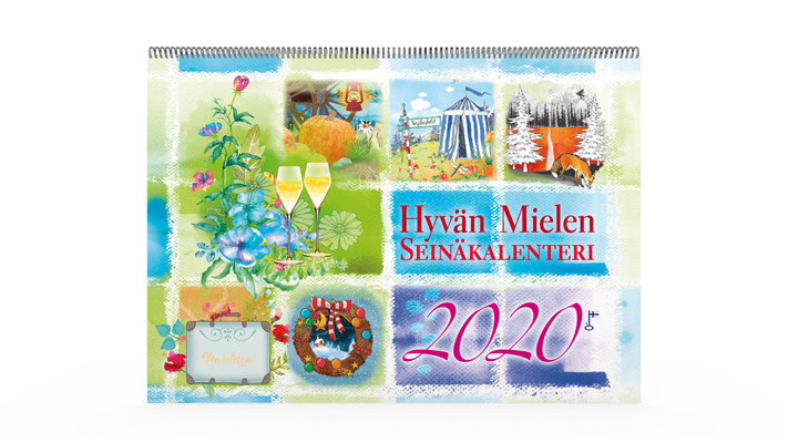 Positiivarit - Hyvän Mielen Seinäkalenteri 2020