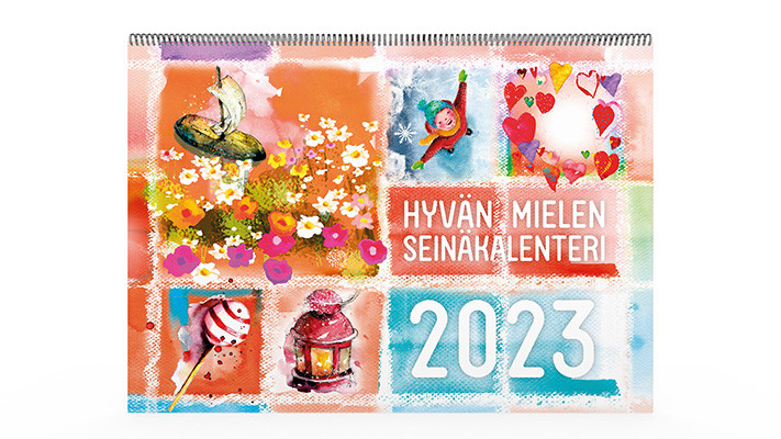 Positiivarit - Hyvän Mielen Seinäkalenteri 2023
