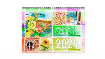 Positiivarit - Hyvän Mielen Seinäkalenteri 2024