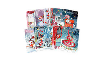 Positiivarit - Joulukortit 10kpl