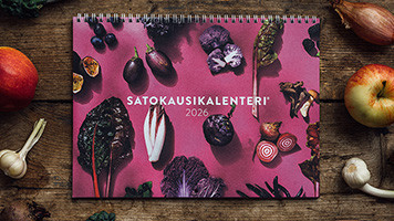 Positiivarit - Satokausi -seinäkalenteri 2026